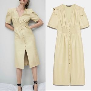 Zara Genuine Leather Dress S